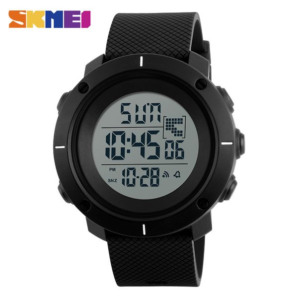 

skmei outdoor sport watch men multifunction chronograph watches 5bar waterproof alarm clock digital wristwatch reloj hombre 1213, Slivery;brown