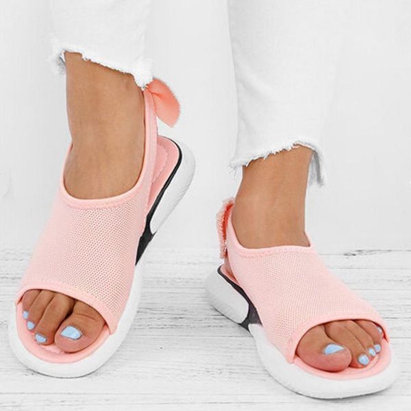 

summer women soft bottom comfortable zapatos de mujer wild thick bottom platform sandals weaving casual fish mouth shoes woman, Black