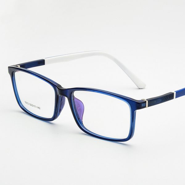 

spectacle frame men women eyeglasses computer optical prescription student tr90 glasses frame for male clear lens, Black
