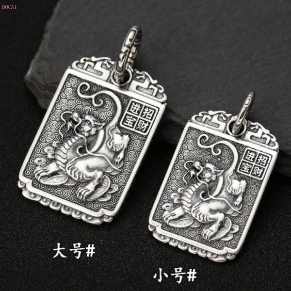 

s925 sterling silver thai silver pendant men and women personality fashion lucky cloud felicitous wish of making money pendant, Bronze;silver