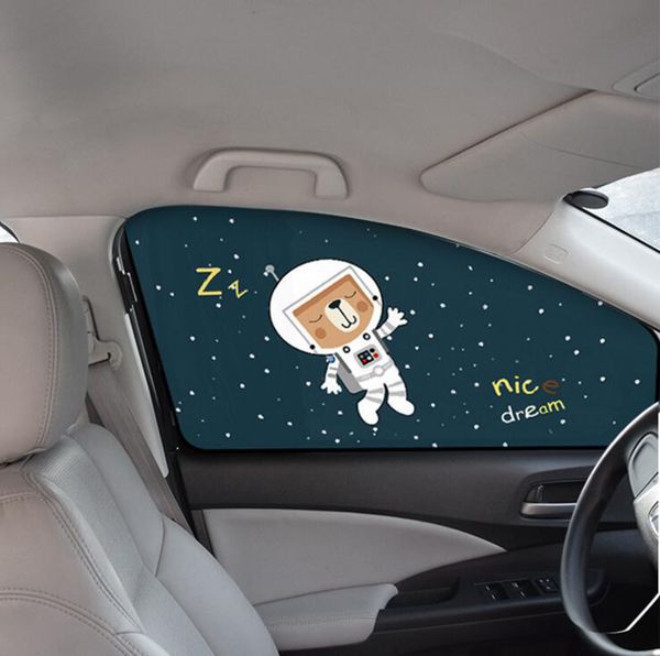 

car cartoon magnetic sunshade curtain cover sun blocking auto side window sun shade sunscreen heat shield for kids car-styling