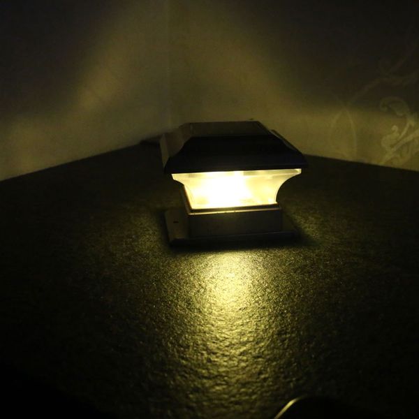 

brelong outdoor solar pillar light courtyard villa pillar light garden landscape fence enclosing light ip44 waterproof 1 pc