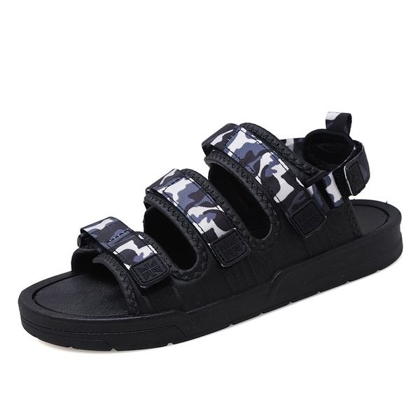 

2020new beach sandals outdoor casual flip flops home shoes slippers men comfort flat sole non-slip wholesale beach shoes, Black