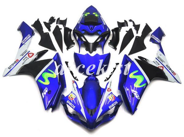 

новые комплекты abs литья под обтекатель для yamaha yzf-r1 2007 2008 07 08 r1 темно-синий зеленый