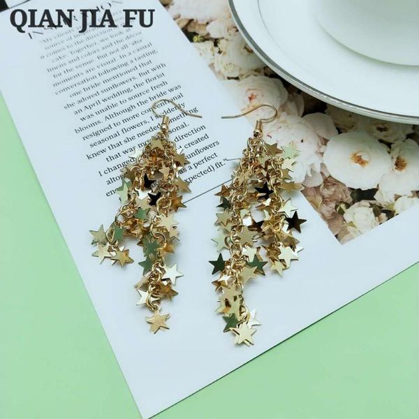 

trendy women earrings gold rhodium color plating good quality small stars earrings, Silver