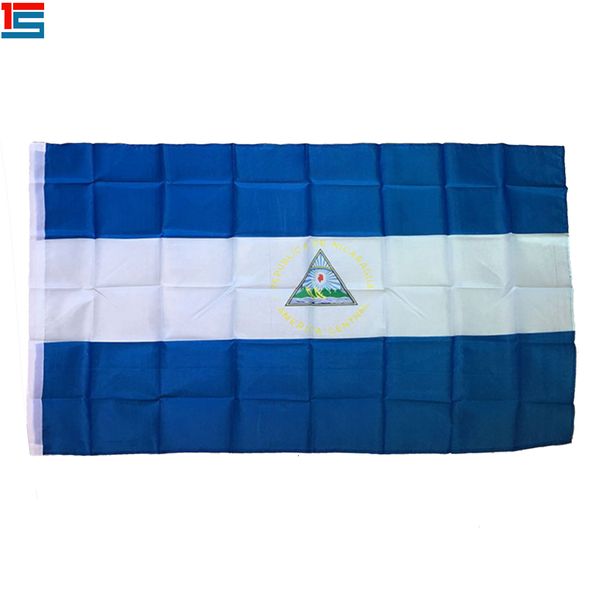 

digital printing nicaragua flag 90 x 150 cm polyester national country flag banner with two grommets