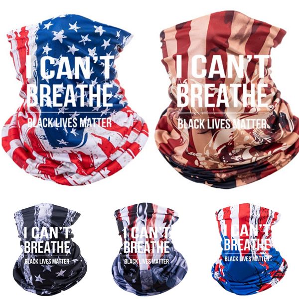 

i cant breathe2020 skull magic ring neck scarves headband multifunctional bandana face seamless tubular tube men women scar #4, Blue;black