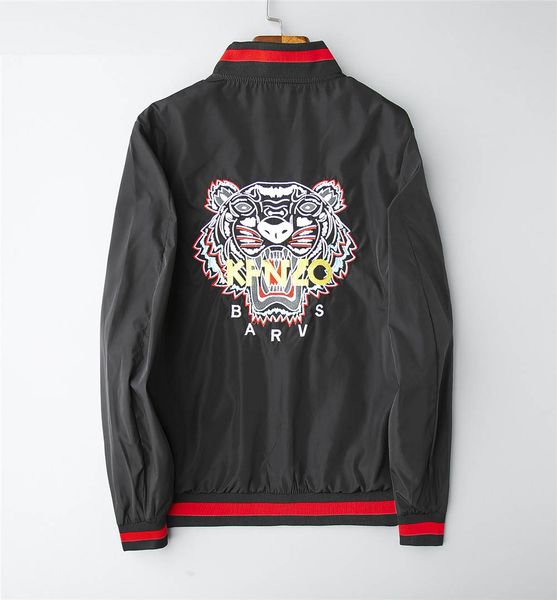 

kenzos mens designer jackets 2019fw men jacket brand classic solid color coat tiger avatar luxury jackets, Black;brown