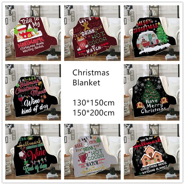 

рождество нового двухслойного одеяло 3d цифровой печать одеяло диван носимого одеяло квадратные дети с капюшоном одеялом рождества модель a0