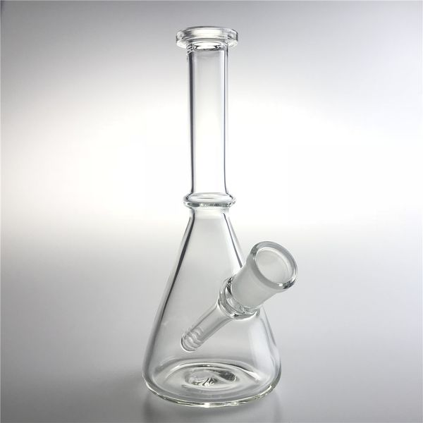 Bong d'acqua in vetro femminile da 6 pollici 14mm Narghilè dritto Mini piattaforme petrolifere Dab Recycler Beaker Bong Rig spesso per fumare