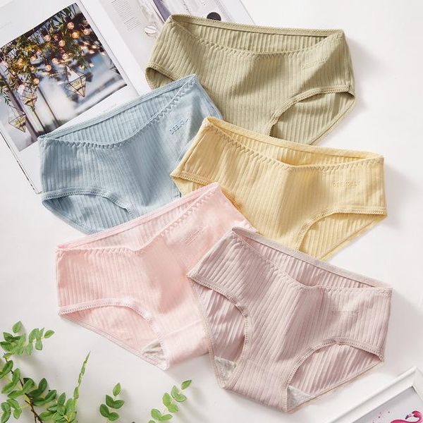 

manufacturer wholesales new underwear japanese girls' cotton underwear women's large solid color needle pulling and glue dripping, Black;pink