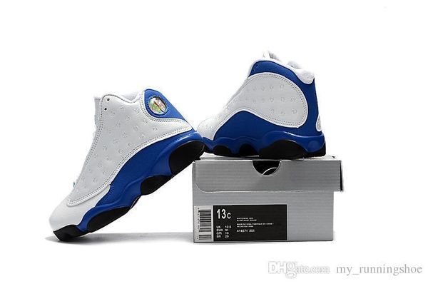 

hyper royal xiii 13s kids basketball shoes italy blue olive infant & children toddler trainers boy girl presto huarache sneakers black white
