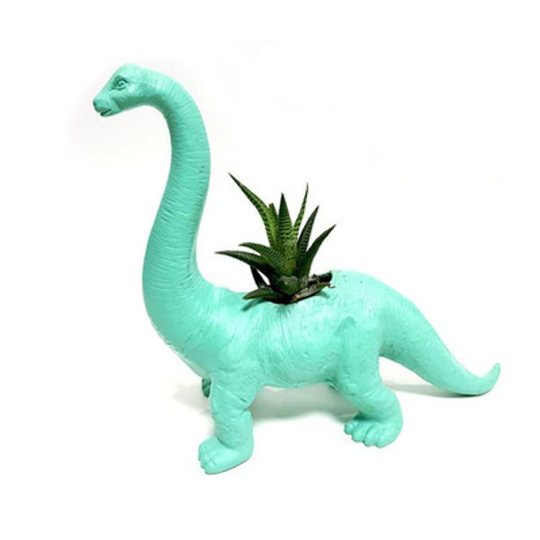 

моделирование брахиозавр динозавр цветочный горшок плантатор бонсай не смолы суккулентных растений эко-пластиковые плантатор домашний стол с