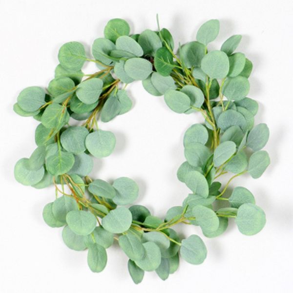 

wedding decoration artificial green eucalyptus vines rattan artificial fake plants ivy wreath wall decor vertical garden