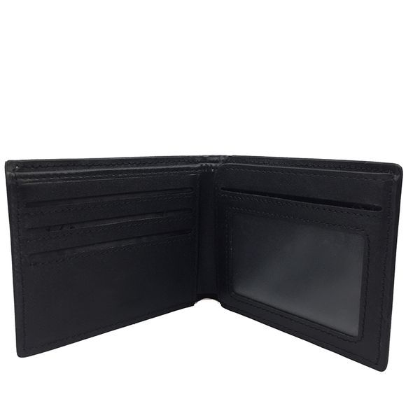 

men's designer leather wallet short men's business casual credit card holder wallet to send high-end gift box, Red;black