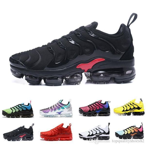 

2019 tn plus bumblebee mens women triple black white lemon lime usa game royal wolf grey trainers sports sneakers size 36-47