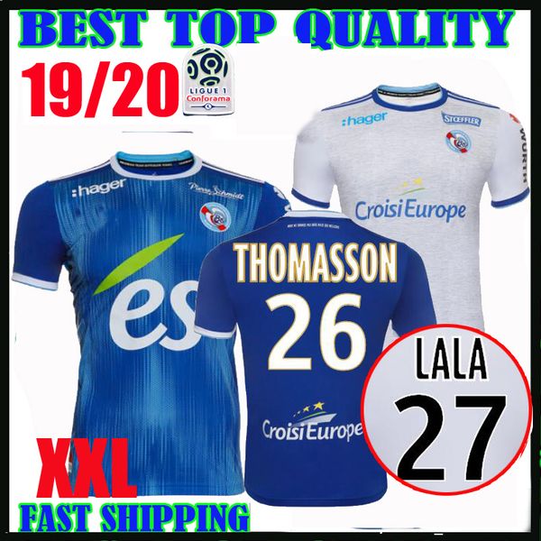 

19 20 maillot de foot rc tra bourg al ace occer jer ey 2019 2020 home away djiku thoma on lala mothiba football hirt thailand