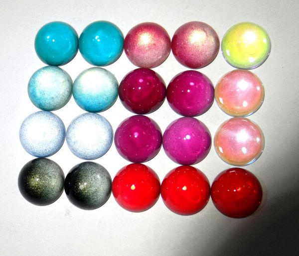 

14m natural quartz crystal cabochon color change by temperature beads pendant for diy jewelry making bracelet accessories 50pc, Silver