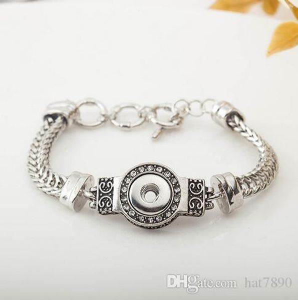 

2017 новые продукты 1 шт. diy браслеты 12 мм имбирь оснастки браслет металлические оснастки кнопка подвески браслет ювелирных изделий для же