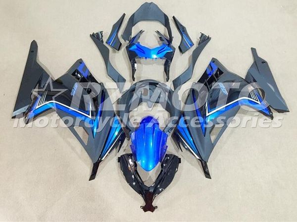 

4 gifts injection mold new abs motorcycle full fairings kits fit for kawasaki ninja 300 ex300 300r 2013 2014 2015 2016 2017 set bright blue