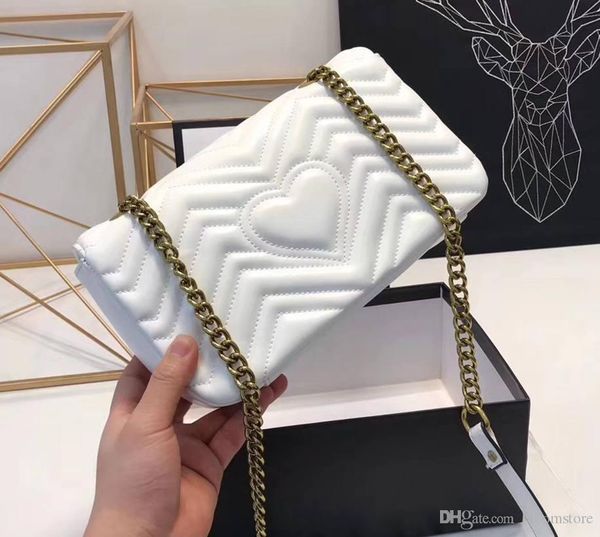

zig zag women marmont small shoulder bag leather handle messenger bag lady matelassÃ© shoulder crossbody bag