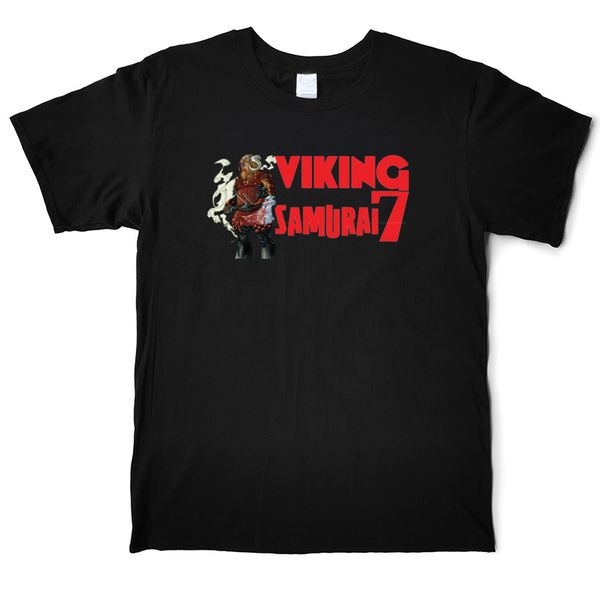 

viking samurai 7 logo game anime t-shirt men's funny cotton t-shirt crew neck short sleeve street tees shirt xs-3xl casual printed, White;black