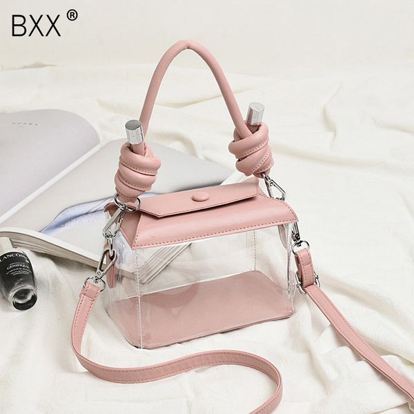 

bxx] transparent jelly bag for women 2020 spring summer fashion shoulder messenger bags travel beach handbags and purses hl554