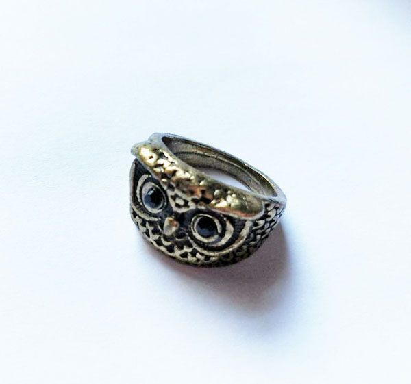 

fashion jewelry owl ring women owl rings, Silver