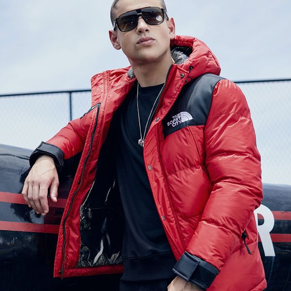 

winter jacket red down jacket coat men and women winter warm jacket, Black