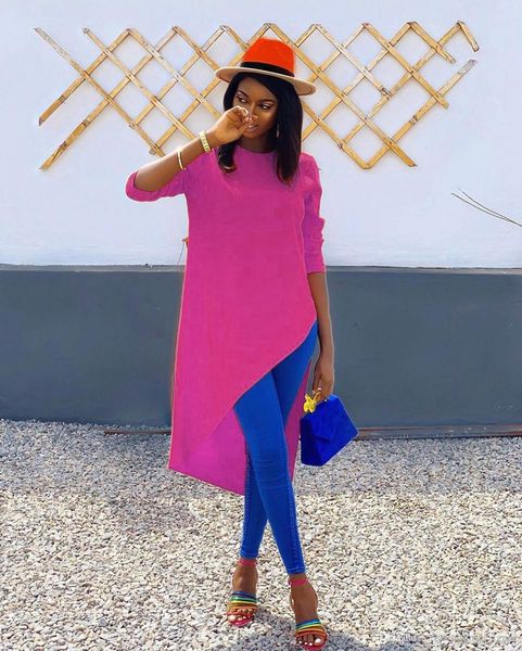 

womens autumn designer swallowtail tshirts crew neck long sleeve fashion style female clothing fashion solid color casual apparel, White