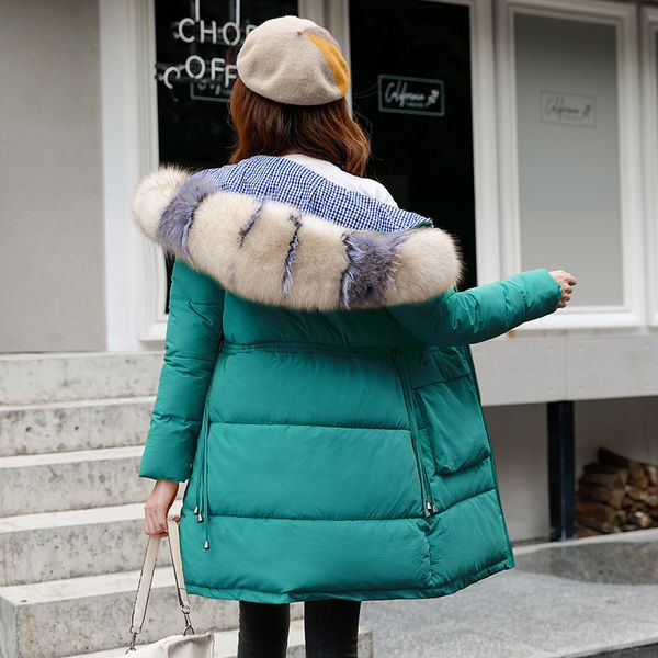 

very warm winter coat new arrival 2019 women winter jacket coat female slim long down cotton parka thick with hooded outwear, Black