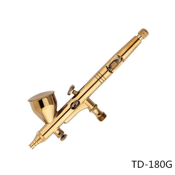 

td-180g professional spray gun sandblaster for art painting tattoo nail art 0.2mm 9cc jar gravity feed dual-action airbrush kit