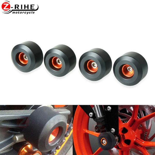 

motorcycle front and rear fork wheel frame slider crash pads falling protection for rc 390 rc390 2013 2014 2015 2016 2018