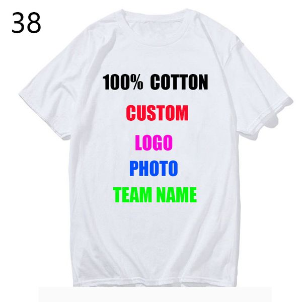 

100% cotton customized print t shirt women/men diy your like p or logo white tees shirts t-shirt fashion men's custom tshirt