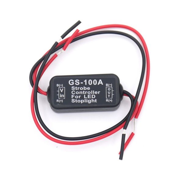 

auto car gs-100a led high position brake tail slight strobe flash flashing controller box led lights new