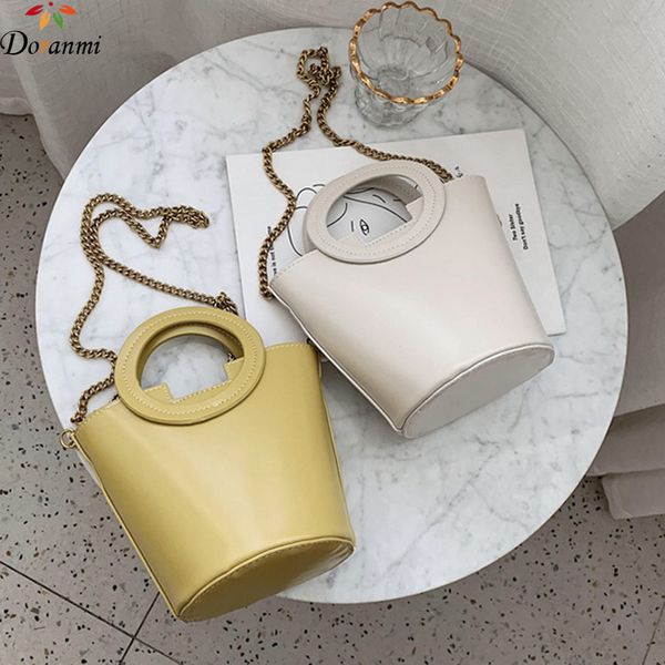 

doranmi quality bucket handbag women's bags 2020 round handle handbags female shoulder bag messenger barrel-shape bag bg665