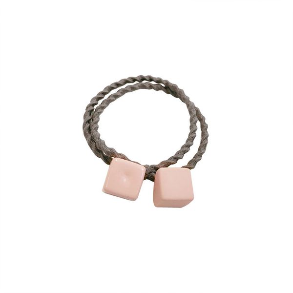

cute twist multilayer elastic hair bands cube woman girls hair band children hair headband accessories scrunchie, Slivery;white