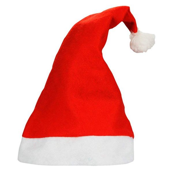 

ialj 1 set santa hat traditional red and white christmas santa hat