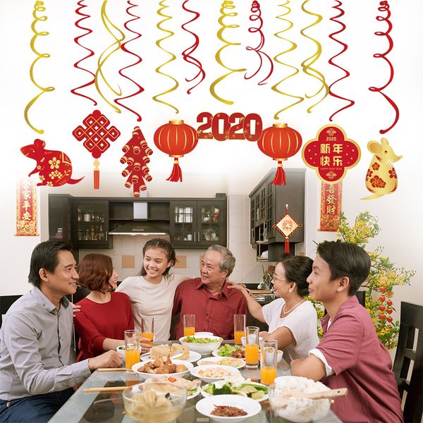 

chinese new year party hanging swirl traditional festival party dcoration chinese culture firecracke knot favors