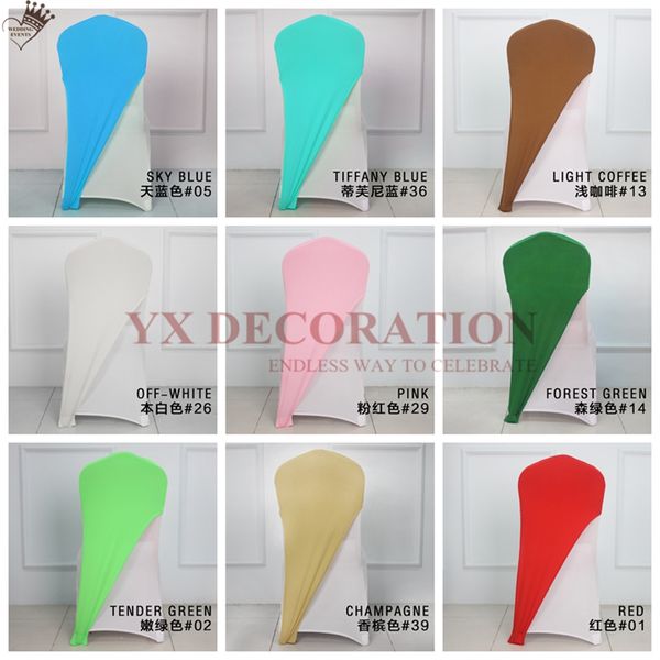 

25 colors half lycra spandex chair cap cover for lycra chair covers wedding event decoration