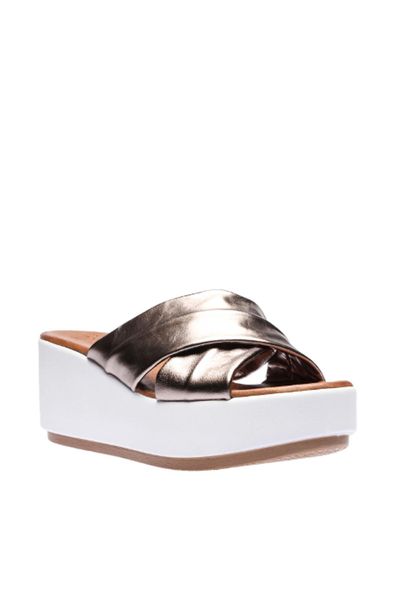 

Pearl Genuine Leather Anthracite Female Slippers 120130002391