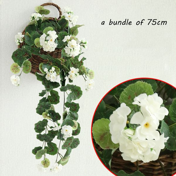 

decorative flowers & wreaths 11 branches artificial flower beautiful hanging wall crab-apple rattan