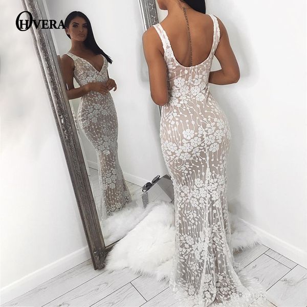 

ohvera mesh sequin long maxi dress women backless bodycon party dress elagant spaghetti strap summer dresses 2018 vesidos, Black;gray