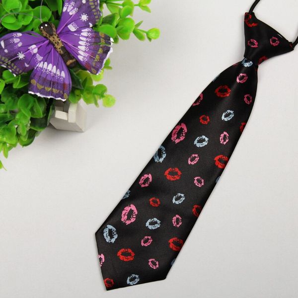 

размер: 28см * 7см малой губы модели галстук ребенок моды милый ребенок привязывает насыпные много оптовых, Black;gray