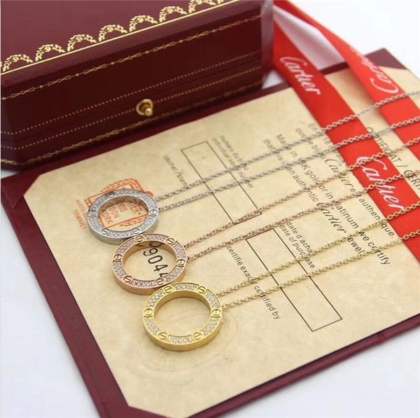 

fashion jewelry silver rose gold lock pendant design necklace 18k gold stainless steel chain women necklaces gift box, Golden;silver