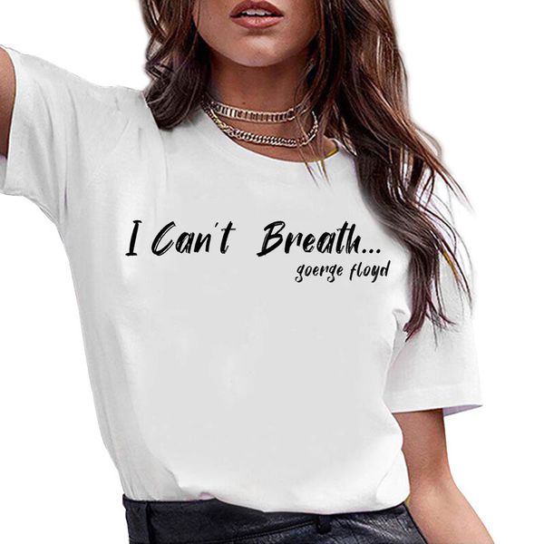 

wn295 i can't breathe i can't breathe female t-shirt short sleeve, Gray;blue