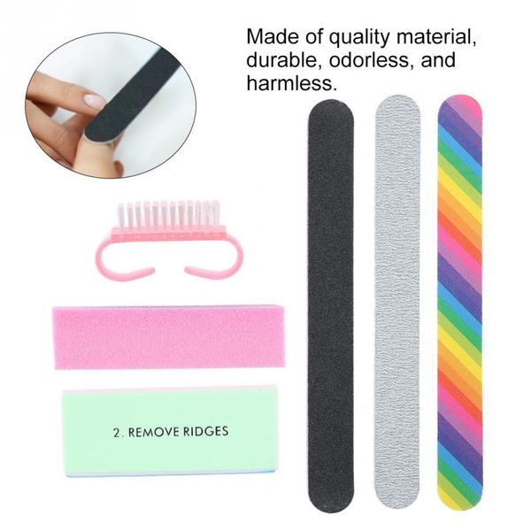 

5pcs / 6pcs professional manicure tool nail files buffers pedicure nail art kit files set accessoires for manicure