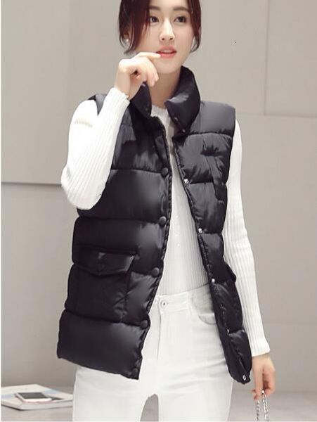 

new autumn and winter women's cotton vest white duck down soft warm artificial fur vest 3xl women's jacket brand jacket, Black;white