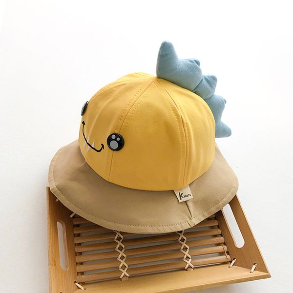 

baby hat spring and autumn cute boy spring and summer children tide, Yellow