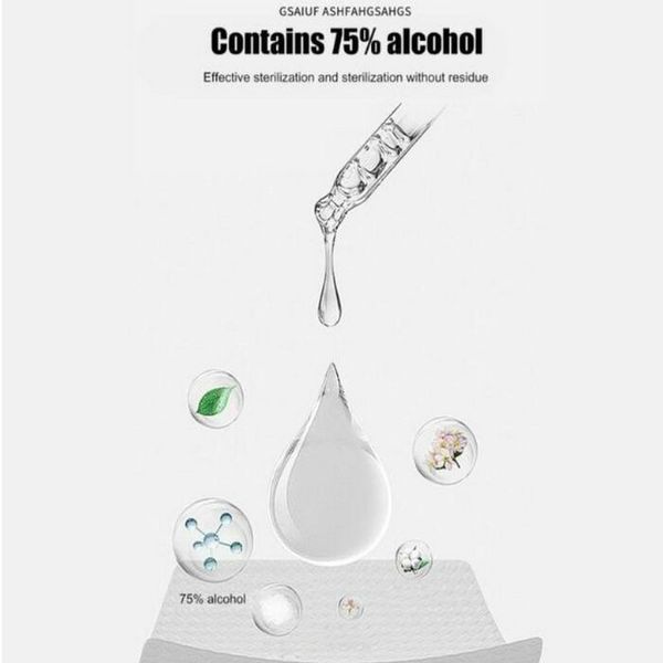 

60 bucket 75 alcohol wipes sanitary disinfectant wipe antibacterial cleaning tissue hand surface clean 60 bde2010 sapjy